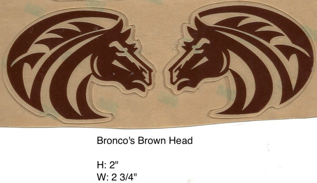 Bronco brown, clear